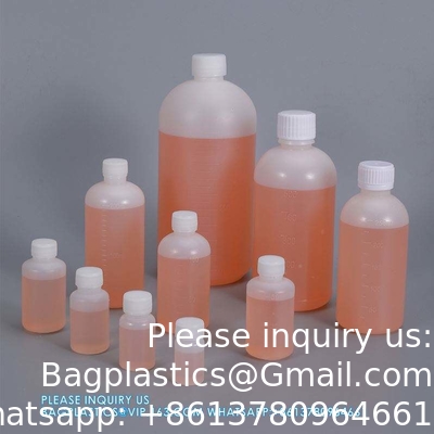 10ml Scale Plastic Round Bottle HDPE Empty Reagent Bottle For Chemical Liquid Storage Plastic Screw Cap