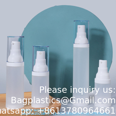 15ml 20ml 30ml 50ml Plastic Vacuum Bottle Pharmaceutical Lotion Cosmetic Cream Packaging Containers