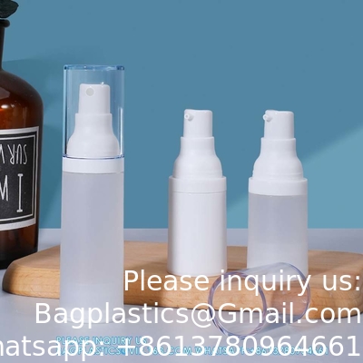 15ml 20ml 30ml 50ml Plastic Vacuum Bottle Pharmaceutical Lotion Cosmetic Cream Packaging Containers