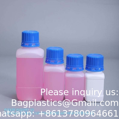 100ml Reagent Plastic Bottle White Empty HDPE Bottles With Inner Cover For Chemical Liquid Powder Storage