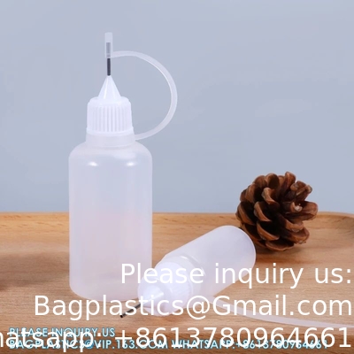 30ML Empty Translucent Plastic Dropper Bottle For Eye Wholesale Plastic Squeeze Dropper Glue Bottle With Point
