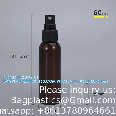 Medical Liquid Packaging 50ml 60ml 100ml sustainable Plastic Bottle With Spray Pump Head For Anti-Inflammatory Mist