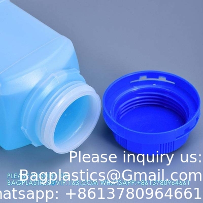 Empty 250 ML 500 ML 1000 ML Wide Mouth Reagent Plastic Square Bottle With Inner Cap