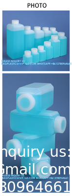 Empty 250 ML 500 ML 1000 ML Wide Mouth Reagent Plastic Square Bottle With Inner Cap