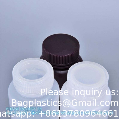 Wholesale 5ml PP Durable Small Round Brown And White Plastic Bottle Food Grade Private Label Medicine Liquid Packaging