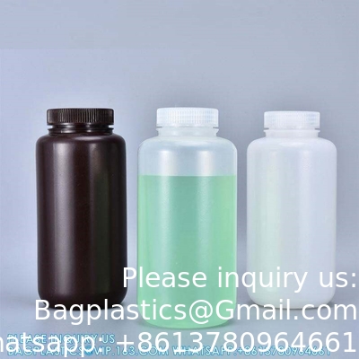 Wholesale 5ml PP Durable Small Round Brown And White Plastic Bottle Food Grade Private Label Medicine Liquid Packaging