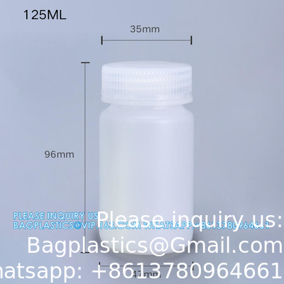 Wholesale 5ml PP Durable Small Round Brown And White Plastic Bottle Food Grade Private Label Medicine Liquid Packaging