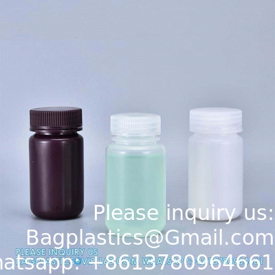 Wholesale 5ml PP Durable Small Round Brown And White Plastic Bottle Food Grade Private Label Medicine Liquid Packaging