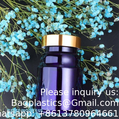 225ML 300ML Pill Medicine Amber PET Pharmaceutical Pill Capsule Medicine Bottles With Tamper Evident Lid
