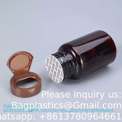225ML 300ML Pill Medicine Amber PET Pharmaceutical Pill Capsule Medicine Bottles With Tamper Evident Lid