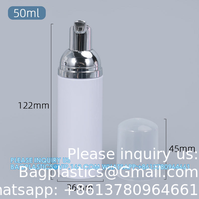 Wholesale 80ml Hand Wash Bottles Clear Cosmetic Plastic Pet Foam Pump SPRAYER Soap Container Cosmetic storage Packing