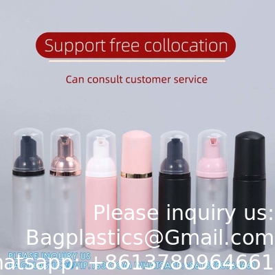Wholesale 80ml Hand Wash Bottles Clear Cosmetic Plastic Pet Foam Pump SPRAYER Soap Container Cosmetic storage Packing