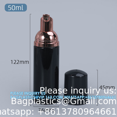 Wholesale 80ml Hand Wash Bottles Clear Cosmetic Plastic Pet Foam Pump SPRAYER Soap Container Cosmetic storage Packing