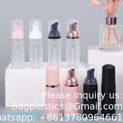Wholesale 80ml Hand Wash Bottles Clear Cosmetic Plastic Pet Foam Pump SPRAYER Soap Container Cosmetic storage Packing