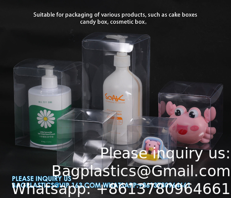 Clear Gift Favor Boxes Candy Gift Box Clear Rectangle Box Transparent Candy Box Chocolate Cookies Treat Boxe