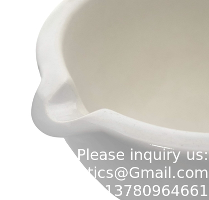 Porcelain Mortar &amp; Pestle Set, 9oz (275ml) - Unglazed Grinding Surface - Excellent For Kitchen Or Laboratory