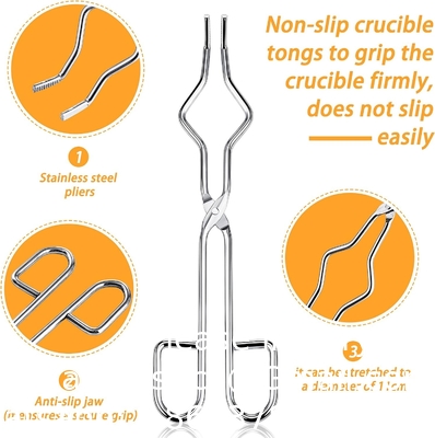 Graphite Torch Melting Casting Kit, Including 2 Graphite Crucible Stir Stick, Graphite Casting Mould 5-In-1 Graphite