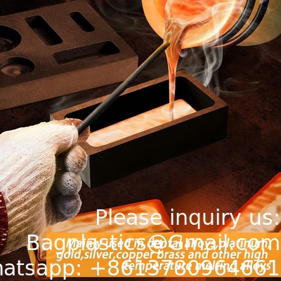 Graphite Torch Melting Casting Kit, Including 2 Graphite Crucible Stir Stick, Graphite Casting Mould 5-In-1 Graphite