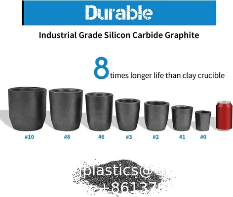 Clay Graphite Crucible For Metal Melting Casting Refining Gold Silver Copper Brass Aluminum