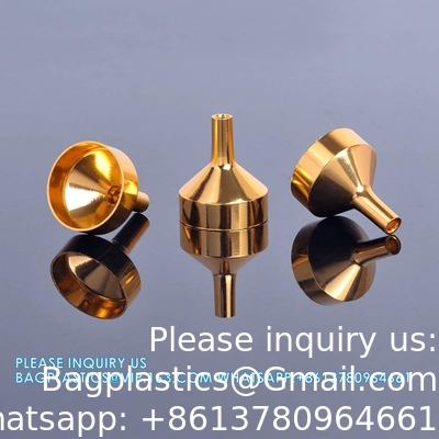 Funnels For Filling Bottles, 3 Pcs Stainless Steel Kitchen Funnel Set With Long Handle, Food Grade Mini Metal Funnel