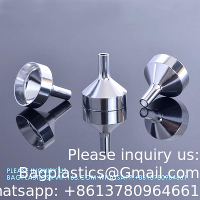 Funnels For Filling Bottles, 3 Pcs Stainless Steel Kitchen Funnel Set With Long Handle, Food Grade Mini Metal Funnel