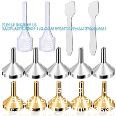 Funnels For Filling Bottles, 3 Pcs Stainless Steel Kitchen Funnel Set With Long Handle, Food Grade Mini Metal Funnel