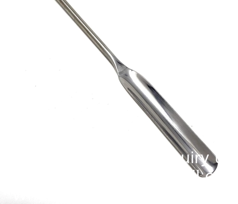 Stainless Steel Micro Lab Scoop Half Rounded Spoon Spatula Sampler With Vinyl Handle (9&quot;) Stainless Steel Micro Lab