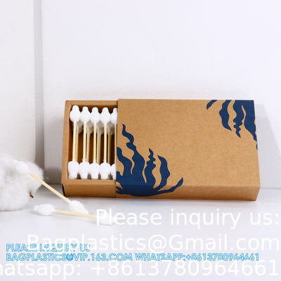 New Design Drawer Box Packing Cotton Swabs Open Window Cigarette Box Plastic Cotton Swabs Small Size Number