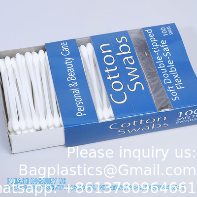 New Design Drawer Box Packing Cotton Swabs Open Window Cigarette Box Plastic Cotton Swabs Small Size Number