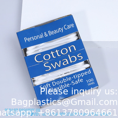 New Design Drawer Box Packing Cotton Swabs Open Window Cigarette Box Plastic Cotton Swabs Small Size Number