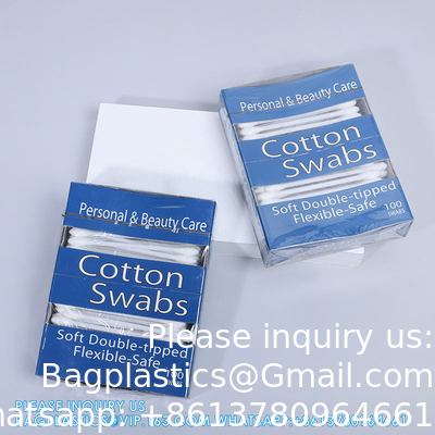 New Design Drawer Box Packing Cotton Swabs Open Window Cigarette Box Plastic Cotton Swabs Small Size Number