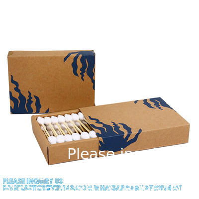 New Design Drawer Box Packing Cotton Swabs Open Window Cigarette Box Plastic Cotton Swabs Small Size Number