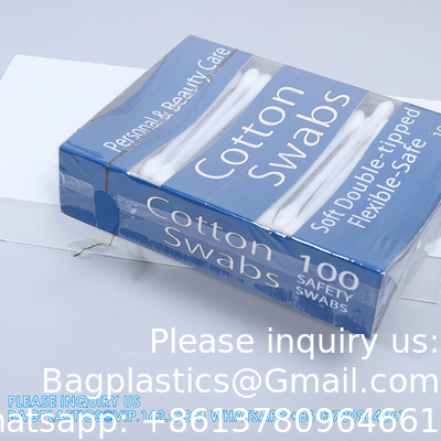 New Design Drawer Box Packing Cotton Swabs Open Window Cigarette Box Plastic Cotton Swabs Small Size Number