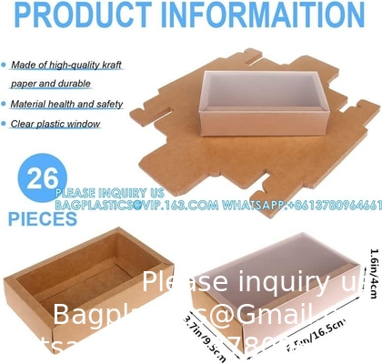 Rectangle Drawer Kraft Boxes Small Cardboard Present Packaging Boxes For Party Favor Treats, Candy And Jewelry Crafts