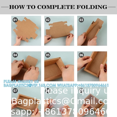Rectangle Drawer Kraft Boxes Small Cardboard Present Packaging Boxes For Party Favor Treats, Candy And Jewelry Crafts