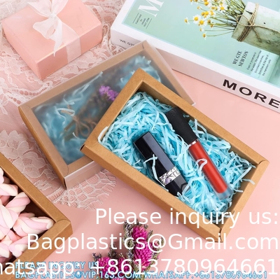 Rectangle Drawer Kraft Boxes Small Cardboard Present Packaging Boxes For Party Favor Treats, Candy And Jewelry Crafts