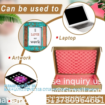 16.7 X 13 X 2.5 Inch Laptop Shipping Box Secure Mailer Box Kraft Mailing Boxes For Laptop Packing Moving With Charger