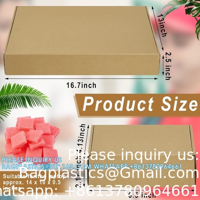 16.7 X 13 X 2.5 Inch Laptop Shipping Box Secure Mailer Box Kraft Mailing Boxes For Laptop Packing Moving With Charger