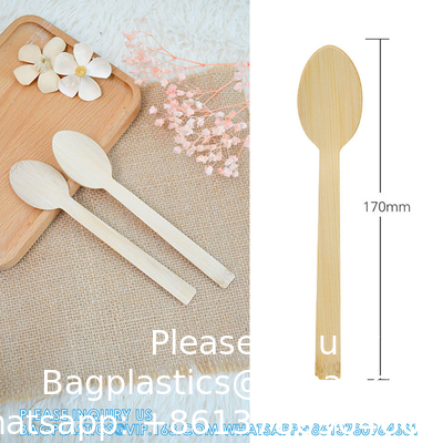 Disposable Bamboo Wooden Cutlery Set | 100% All-Natural Eco-Friendly Biodegradable And Compostable Utensils