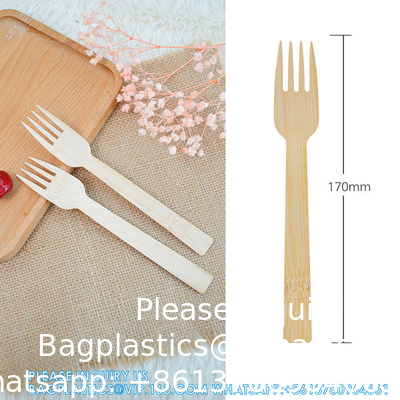 Disposable Bamboo Wooden Cutlery Set | 100% All-Natural Eco-Friendly Biodegradable And Compostable Utensils