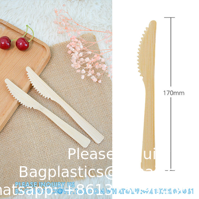 Disposable Bamboo Wooden Cutlery Set | 100% All-Natural Eco-Friendly Biodegradable And Compostable Utensils