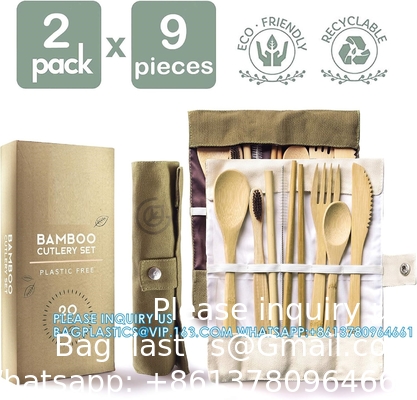 Disposable Bamboo Wooden Cutlery Set | 100% All-Natural Eco-Friendly Biodegradable And Compostable Utensils