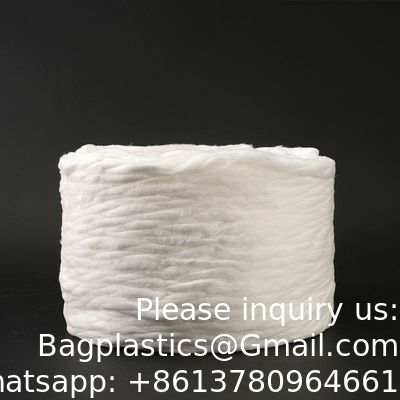 100% Cotton Medica Surgical Cotton Coil Cotton Sliver Pure Cotton Wool Roll Sliver Original Material For Cotton Buds