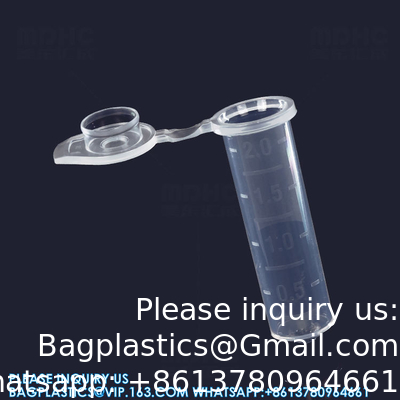 Sterilized 0.5ml 2ml Round Bottom Conical Microcentrifuges Tubes 1.5 Ml Centrifuge Laboratory Tube