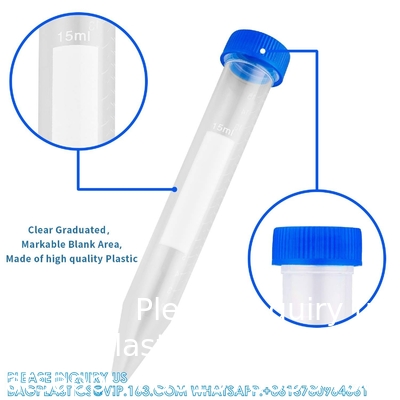 Sterile Amber 1.5ml Micro Centrifuge Microcentrifuge Tube Falcon Tube Conical Centrifuge Tubes 15mL, 100Pcs Sterile