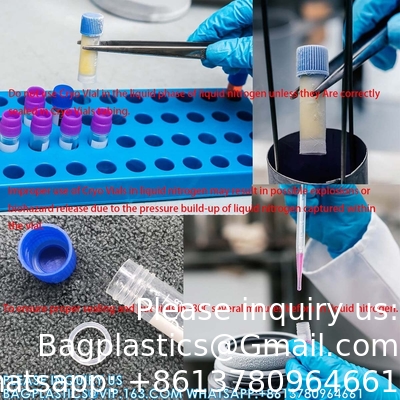 2ml Plastic Small Vials With Screw Caps Sample Tubes Cryotubes,PP Material, Free From DNase, RNase, Human DNA