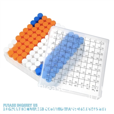 2ml Plastic Small Vials With Screw Caps Sample Tubes Cryotubes,PP Material, Free From DNase, RNase, Human DNA