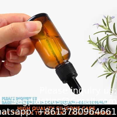 Dropper Bottles 5PCS Amber Dropper Bottle With Funnels &amp; Transfer Pipettes, Glass Tincture Bottles With Dropper 10ml