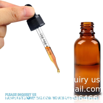 Dropper Bottles 5PCS Amber Dropper Bottle With Funnels &amp; Transfer Pipettes, Glass Tincture Bottles With Dropper 10ml