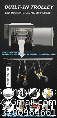 304 Stainless Steel Material 1 Seat Car Transport Morgue Freezer Manufacture Funeral Corpse Storage Cabinet